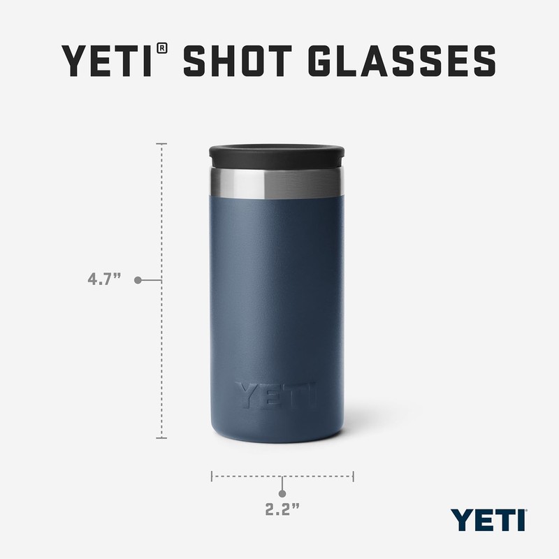 YETI Shot Glasses with Carrying Case, Set of 4, Tropical