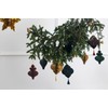 PartyDeco Christmas Tree Bauble Paper Honeycomb Icicle Burgundy Decorations for