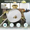 BBTEQEKN Fire Hose,1-1/2" ID X 100 FT Single Jacket TPU,