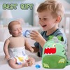 10Pcs Reborn Baby Doll Diaper Bag Care Set Dino Backpack