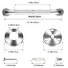 IJDD Grab Bars for Bathtubs and Showers 2 Pack 16''