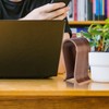 U Shape Wood Headphones Stand Holder Hanger Wooden Headset Desk