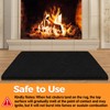 Hearth Rug Fireproof, 2' x 3' Fireplace Mat, Non-Slip Fireplace