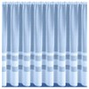 Maple Textiles Horizon Semi-Plain Stripe Ribbon Band White Net Curtain