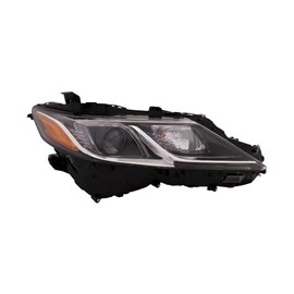 EPIC LIGHTING Halogen Replacement Spec Headlight Chrome Compatible with TOYOTA 18-19 CAMRY L LE SE [ TO2503277 8111006C40 ] Right Passenger Side