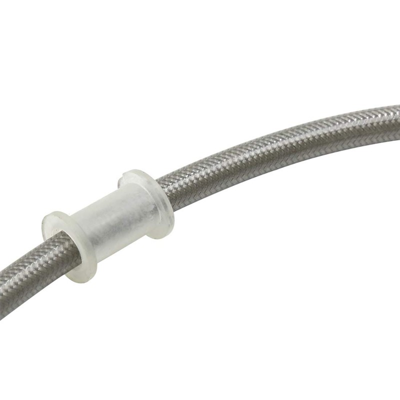 sourcingmap Universal 35cm Stainless Steel Motorcycle Hydraulic Oil Hose Pipe