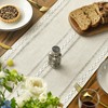 Artoid Mode Boho Cream Tassel Table Runner, Farmhouse Style Kitchen
