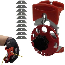 Peeler Tool Cable Stripper with 10 Replacement Blades for Copper Wire Covering Peeling Machine, Manual Wire Stripping Machine, Wiring Tool, DIY Tool, Cable Cutter