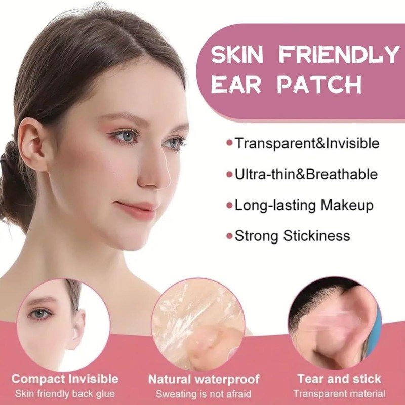 30pcs Cosmetic Ear Corrector,Ear Pinning Stickers,Ear Protection Sticker,Ear Stickers Correctors,Solve