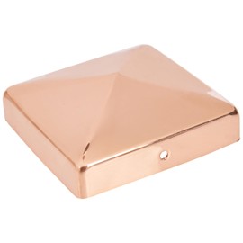 Post Cap for Wooden Posts Flat Shape 90 x 90 mm / 1 Stk. Material: Kupfer