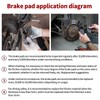 Road Passion Front and Rear Brake Pad Set Replacement for