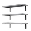 DOLLFIO Floating Shelves, 3 Sets Wall Wooden Shelves for Décor,