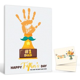 2025 Fathers Day Crafts For Kids - You Are The Best Dad Ever Trophy 8x10 In Poster - DIY Father's Day Gifts From Kids, Toddlers- Handprint Father's Day Gift - Dad Gifts From Daughter, Son [UNFRAMED]