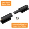 2 Sets 7 Inches Barrel Gate Hinges Weld on, Heavy