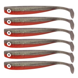 Zanderbait 12 cm tortar UV fishing lure, artificial bait, zander bait, zander bait, soft bait, rubber fish, rubber bait, pack of 6