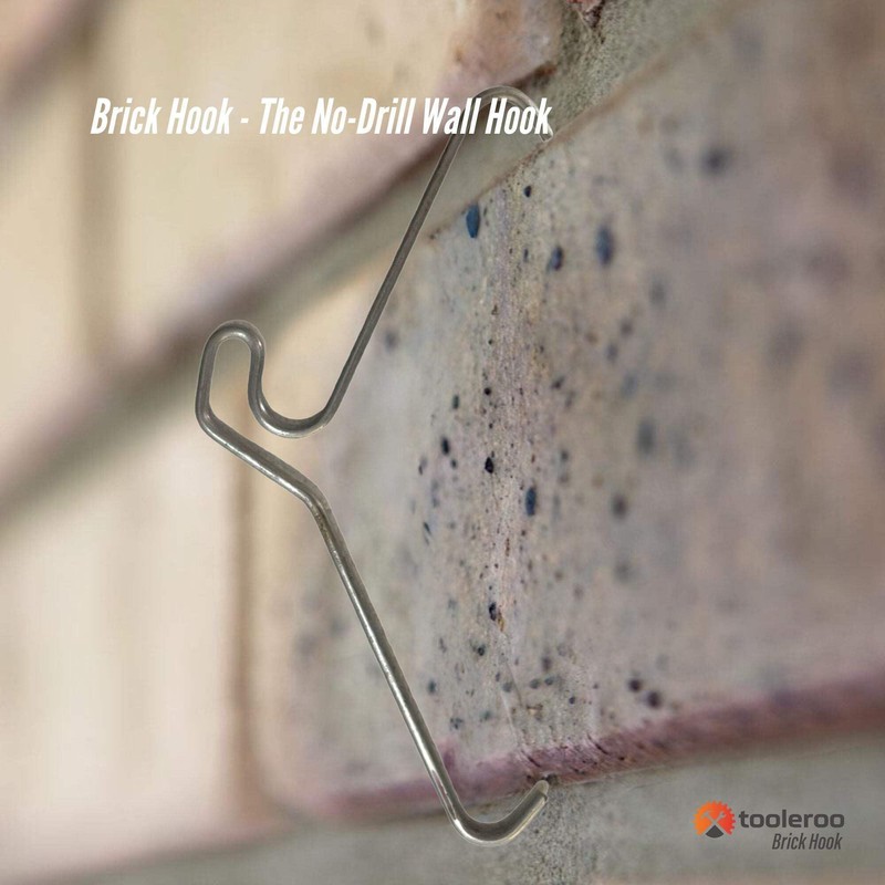 5 Pack 90mm (3.5") Brick Hooks - Wall Crab Clips