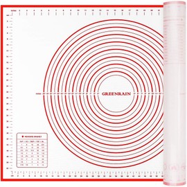 GREENRAIN Extra Large Silicone Pastry Mat Non Stick Baking Mat with Measureme...