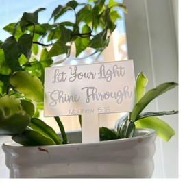 Set of 10 Inspirational Plant Stakes | Word of God | Garden Markers | Houseplants | Plant Stakes