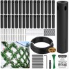 Wire Trellis for Climbing Plants Outdoor, 30-Set Black ABS Plastic