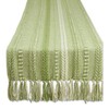 DII Farmhouse Braided Stripe Table Runner Collection, 15x108 (15x113, Fringe