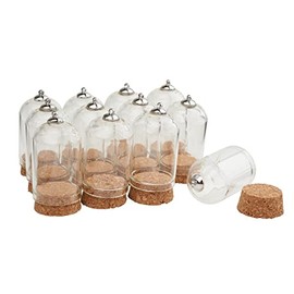 VBS Glass Pendant with Cork Base Pack of 12 with Eyelet Glass