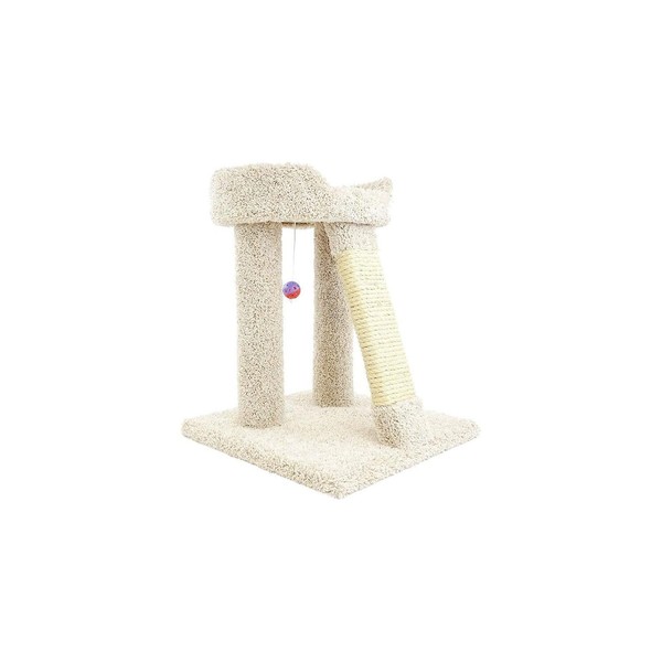 Maykoosh French Flair Elevated Cat Scratch Post with Cat Bed,