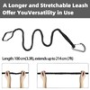 MOOCY Kayak Paddle Leash Kayak Rod Leash, 3-7 ft Stretchable