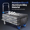 Leomru Pro 2 in 1 Aluminium Hand Truck Dolly 660lbs