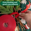 RunNico 50ft Longer Christmas Garland Ties - Red Holiday Garland