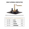 Lethato Pocket Door Hardware Black, Pocket Door Lock with Pull,