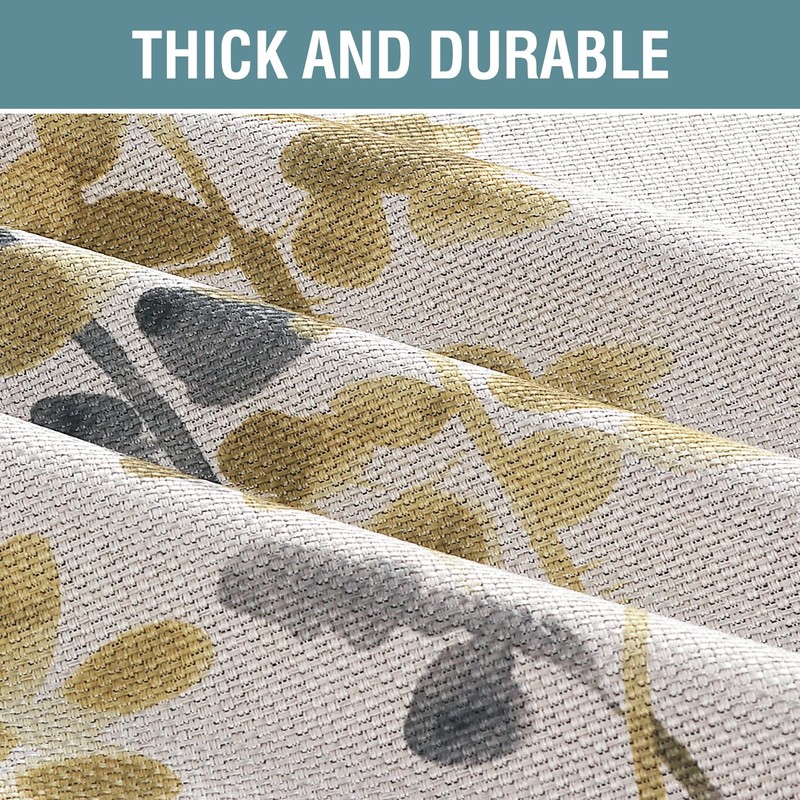 H.VERSAILTEX Linen Blackout Curtains 84 Inches Long Thermal Insulated Room