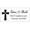Atelier Elegance Custom Address Labels, Any Name, Any Address, Cross,