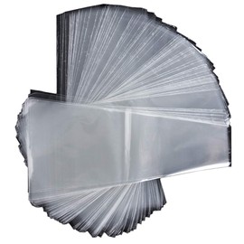 200 Pieces Transparent Flower Bouquet Bag Plastic Bags Flower Bouquet Sleeve Clear Cellophane Bags Rose Packaging Bags Height 15" Upper Width 5.9" Bottom Width 1.57"