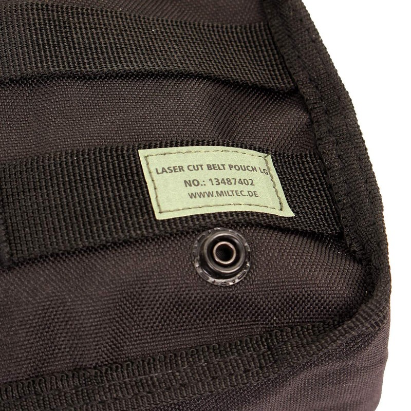 Mil-Tec Laser Cut Molle Belt Pouch - Large (Large, Black)