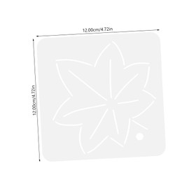 jojofuny Sashiko Embroidery Templates 6pc Acrylic Quilting Rulers Comfortable Handling for DIY