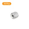 uxcell M3 x 0.5-Pitch 6mm Length Coupling Nuts, 10pcs 304
