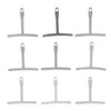 9 Pcs Understring Radius Gauge Guitar String Height Gauge Saddle