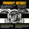 7 inch Motorcycle LED Headlight 4.5" Fog Passing Lights DOT