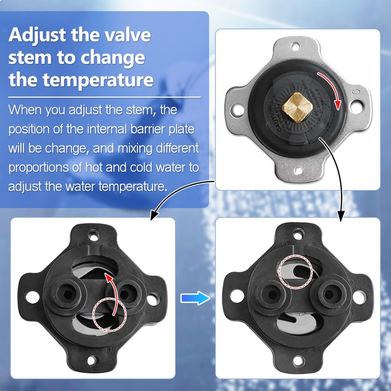GP77886 Mixer Cap and GP500520 Pressure Balancing Unit Assembly Compatible