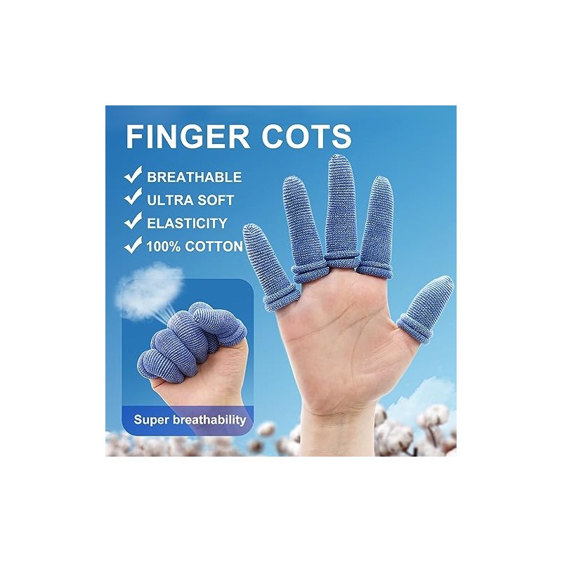 Dimora Finger Cots - Medium Size Protective Covers for Wound