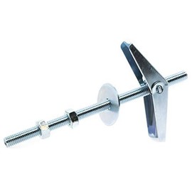 M5 x 90mm Butterfly Anchors Spring Toggles with Threaded Rod for Plasterboard Hollow Wall Fixings (Pack of 4)