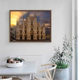 Full Drill Milan Cathedral Church Italy DIY 5D Diamond Painting by Number Unique Kits Home Wall Decor Crystal Rhinestone Wall Decor 30 x 40 CM