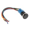 ESUPPORT Black Shell 12V Momentary Car Vehicle Red LED Light
