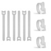 Cablemate CT0502-150W-30 Magic Cable Tie, White, 5.9 inches (15 cm)