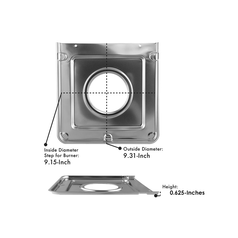 4 Pack - Style J - 9.125" x 9.3125" Square