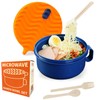 RORBAM Ramen Cooker,Microwave Ramen Bowl,Ramen Noodle Bowl 48 oz, College