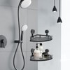 Shower Caddy 2 Pack,Bathroom Shelves,Powerful Suction Cup Corner Shower Shelf,Bathroom