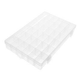 Parliky 36grids Component Storage Box Adjustable Organizer for Small Accessories Beads and Baking Tools Compact and Portable Storage