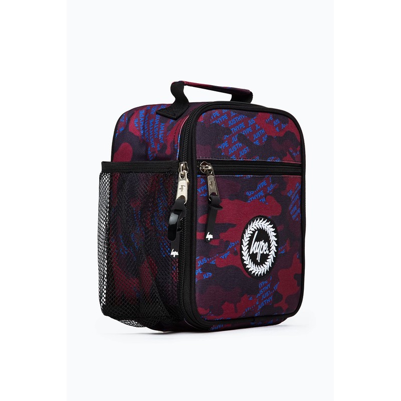 Hype Burgundy & Blue Logo CAMO Lunchbox