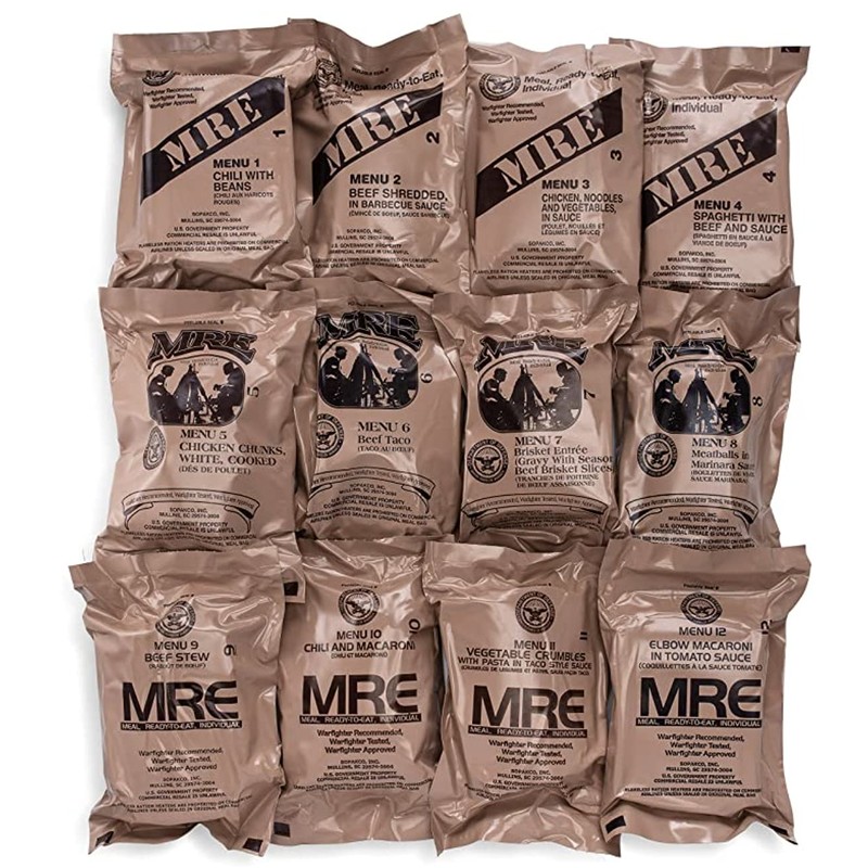 Ameriqual 24ct US Military Surplus MRE Meals Ready to Eat